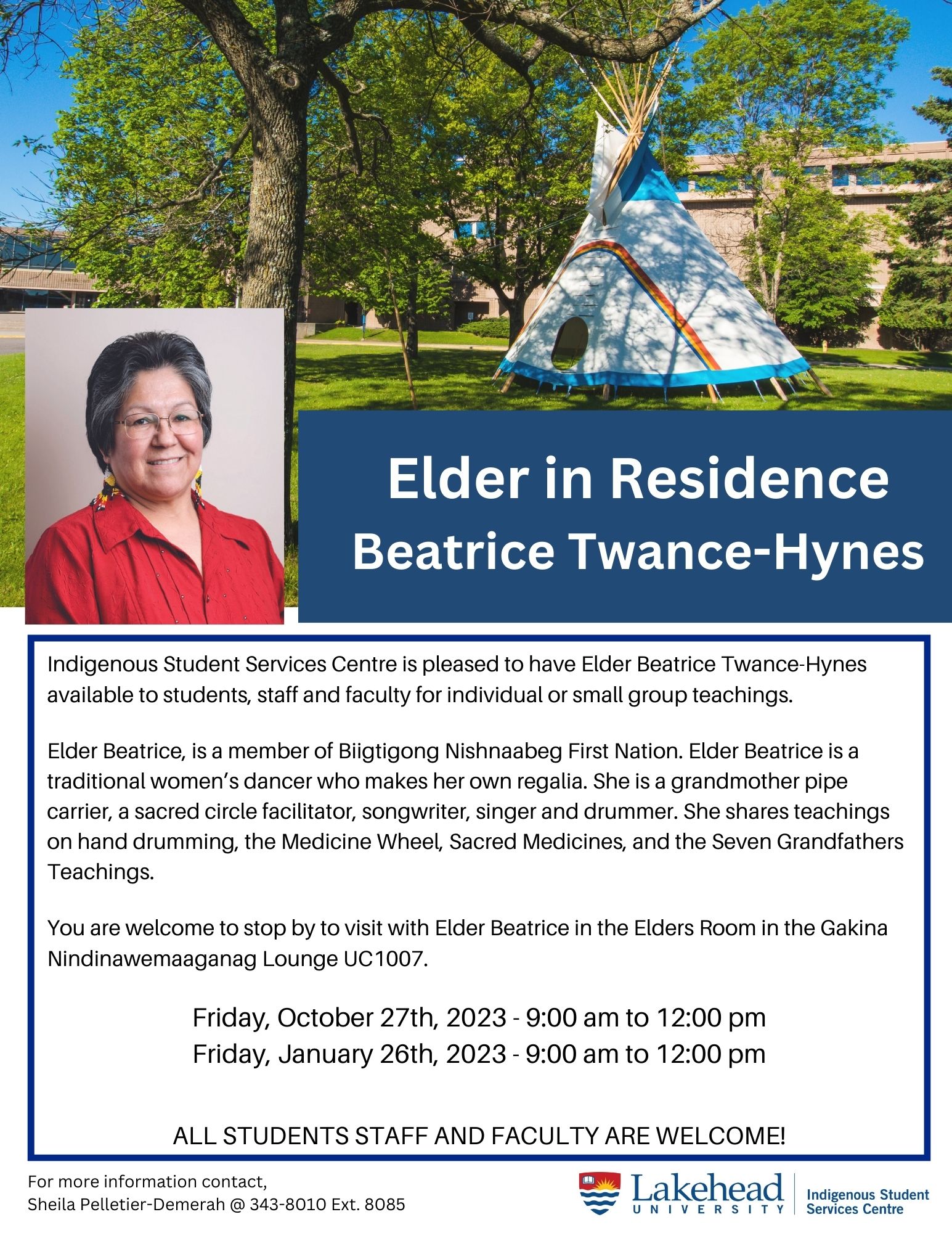 Elder In Residence Elder Beatrice Twance Hynes Lakehead University